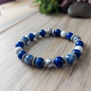 Lapis Lazuli and Sodalite Bracelet